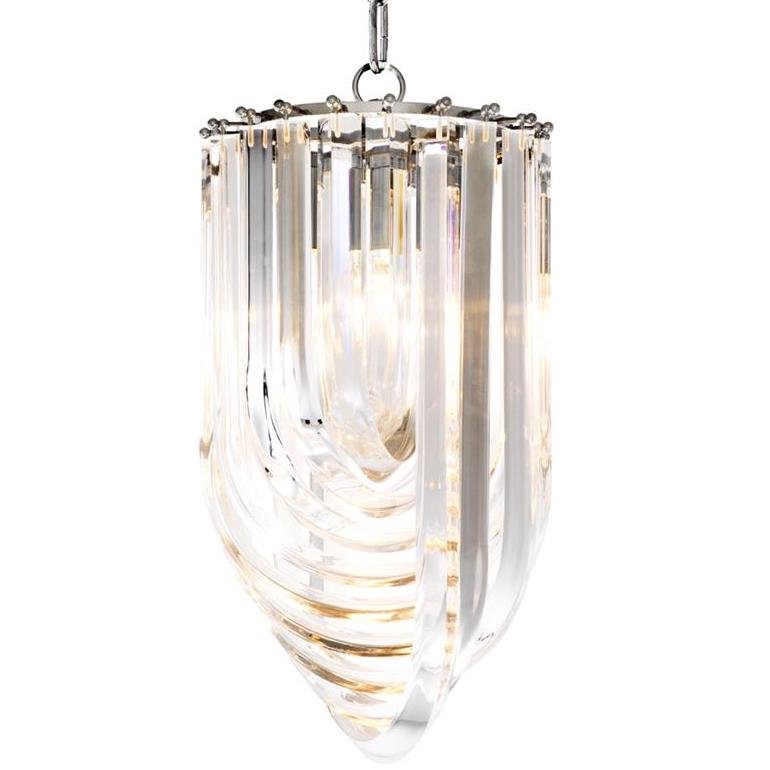 Люстра Chandelier Murano Clear 25 Прозрачный (Transparent) Никель Люстра Chandelier Murano Clear 25 Прозрачный (Transparent) Никель в Кирове | Loft Concept