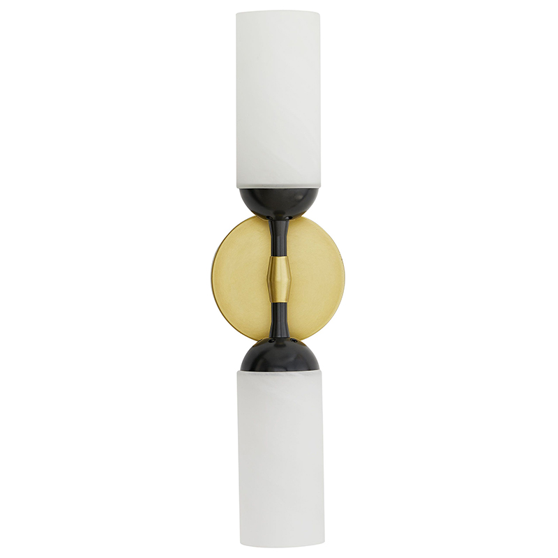 Бра Arteriors EMMETT SCONCE Черный Белый Латунь Бра Arteriors EMMETT SCONCE Черный Белый Латунь в Кирове | Loft Concept