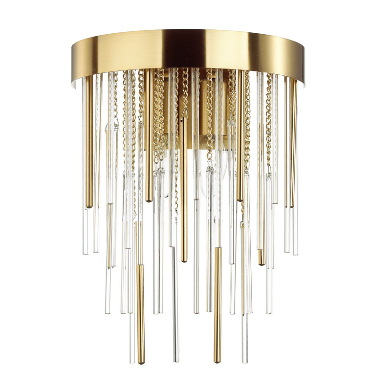 Настенный светильник Luxury Gold & Glass Stripes Золотой Настенный светильник Luxury Gold & Glass Stripes Золотой в Кирове | Loft Concept