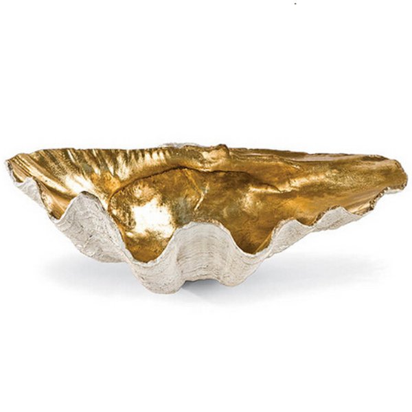 Аксессуар ракушка Seashell Gold Белый Золотой Аксессуар ракушка Seashell Gold Белый Золотой в Кирове | Loft Concept