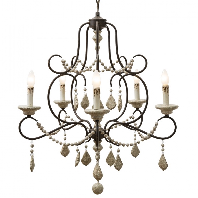 Люстра Wood Myst chandelier Черный Бежевый Люстра Wood Myst chandelier Черный Бежевый в Кирове | Loft Concept