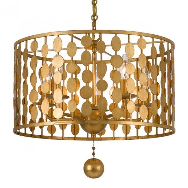 Люстра Crystorama Lighting Group Layla Light Латунь Люстра Crystorama Lighting Group Layla Light Латунь в Кирове | Loft Concept