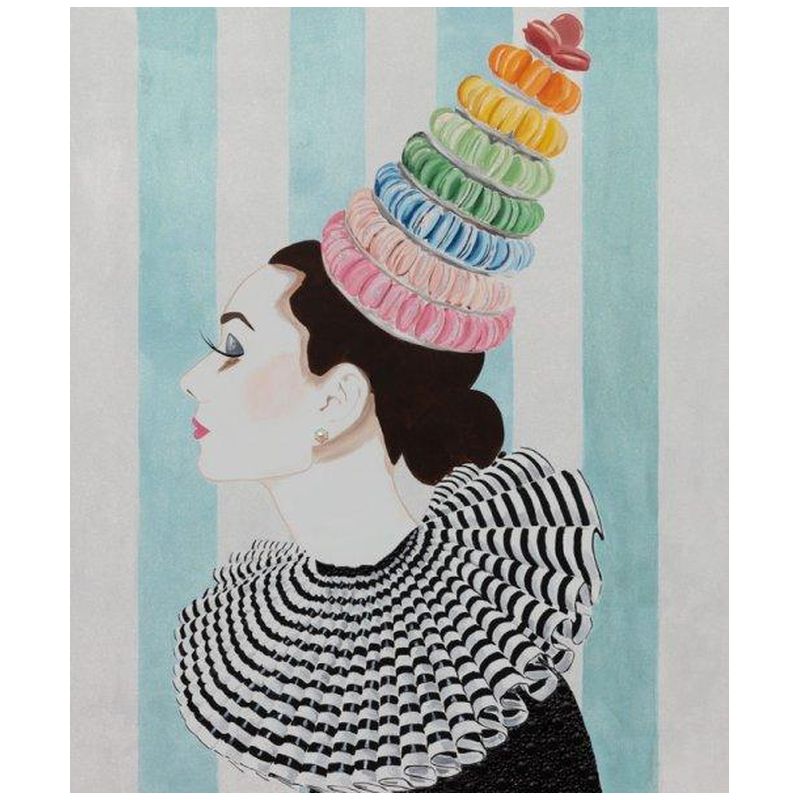 Картина Audrey with Rainbow Macaroon Headdress and Collar Мульти Картина Audrey with Rainbow Macaroon Headdress and Collar Мульти в Кирове | Loft Concept