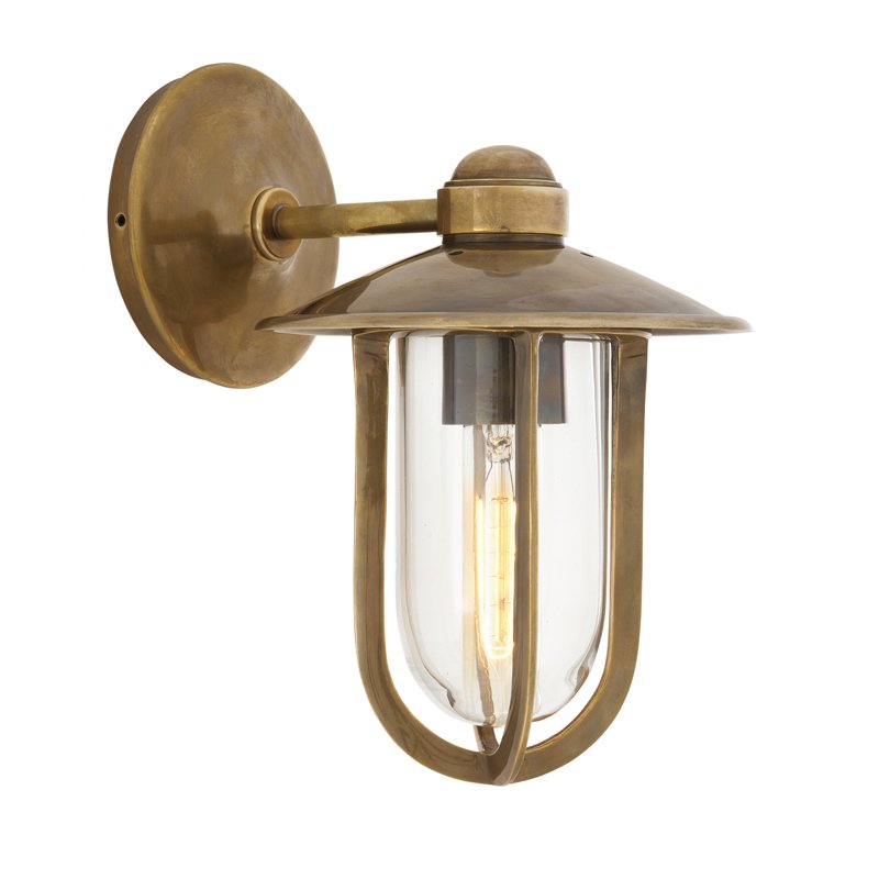 Бра Eichholtz Wall Lamp Seg Harbour Brass Латунь Античная полированная Прозрачное Стекло Бра Eichholtz Wall Lamp Seg Harbour Brass Латунь Античная полированная Прозрачное Стекло в Кирове | Loft Concept