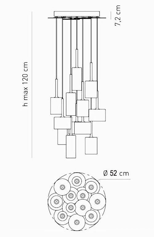 Люстра AXO Light Spillray Suspension Lamp в Кирове