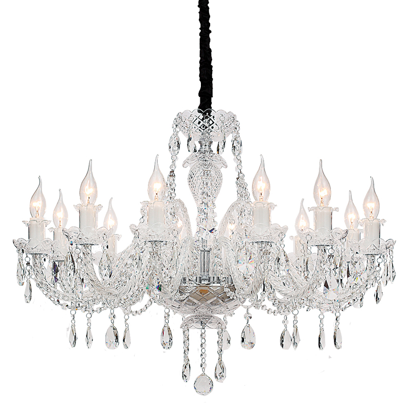 Люстра Markel Chandelier 81 Хром Прозрачный Люстра Markel Chandelier 81 Хром Прозрачный в Кирове | Loft Concept