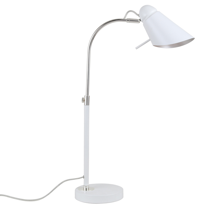 Настольная лампа Silvi Table Lamp Серебряный Белый в Кирове | Loft Concept 