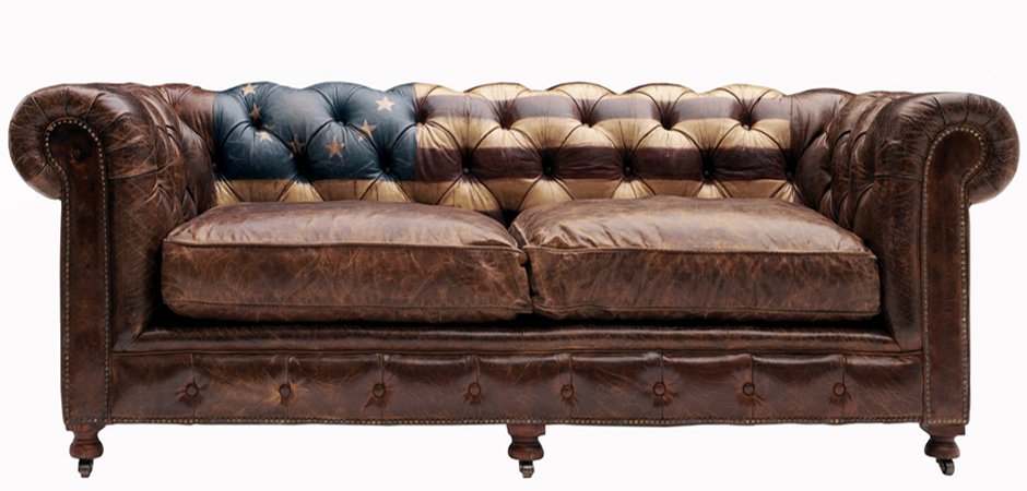 Диван Chesterfield Rebel Sofa Stars & Stripes Andrew Martin Диван Chesterfield Rebel Sofa Stars & Stripes Andrew Martin - Loft-Concept в Кирове