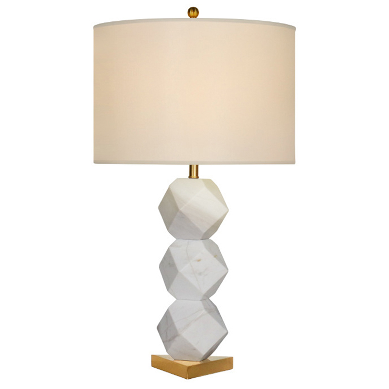 Дизайнерская настольная лампа STEELE LAMP Белый Дизайнерская настольная лампа STEELE LAMP Белый в Кирове | Loft Concept