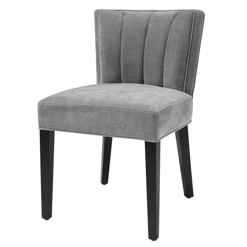 Стул Eichholtz Dining Chair Windhaven Grey Серый Черный Стул Eichholtz Dining Chair Windhaven Grey Серый Черный в Кирове | Loft Concept