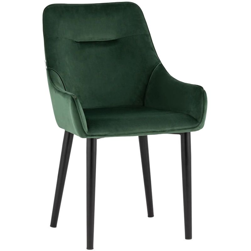 Стул Joan Chair Темно-Зеленый Велюр Зеленый Черный Стул Joan Chair Темно-Зеленый Велюр Зеленый Черный в Кирове | Loft Concept