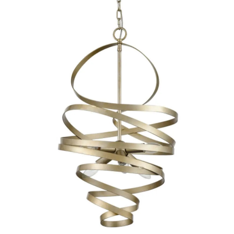 Люстра Metal Curly Ribbon Матовый Шампань Люстра Metal Curly Ribbon Матовый Шампань в Кирове | Loft Concept