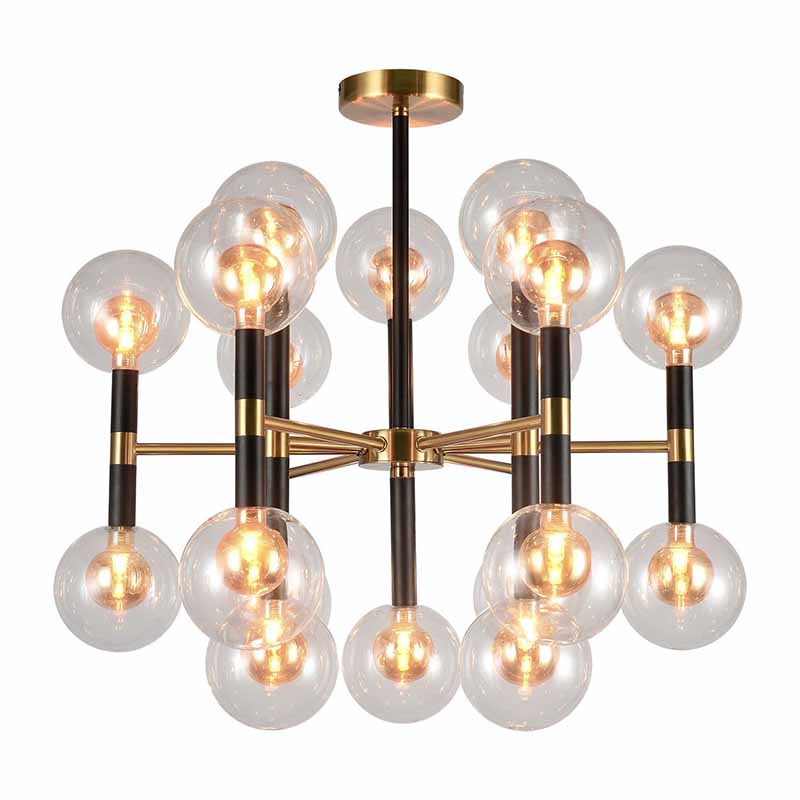 Люстра Danitza Chandelier Gold Черный Золотой Люстра Danitza Chandelier Gold Черный Золотой в Кирове | Loft Concept