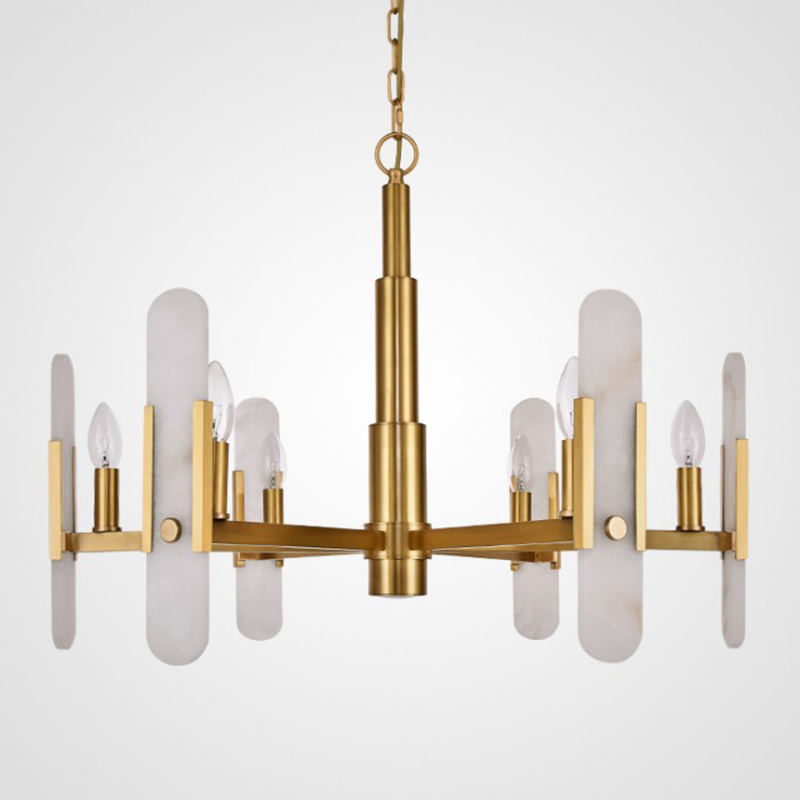 Люстра Kazaoir Chandelier Латунь Белый Люстра Kazaoir Chandelier Латунь Белый в Кирове | Loft Concept