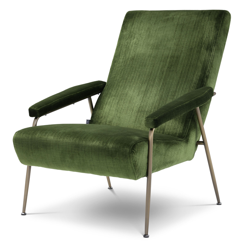 Кресло Eichholtz Chair Gio Зеленый Матовая латунь Кресло Eichholtz Chair Gio Зеленый Матовая латунь в Кирове | Loft Concept