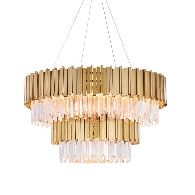 Люстра Empire Double Suspension Латунь Белый Люстра Empire Double Suspension Латунь Белый в Кирове | Loft Concept
