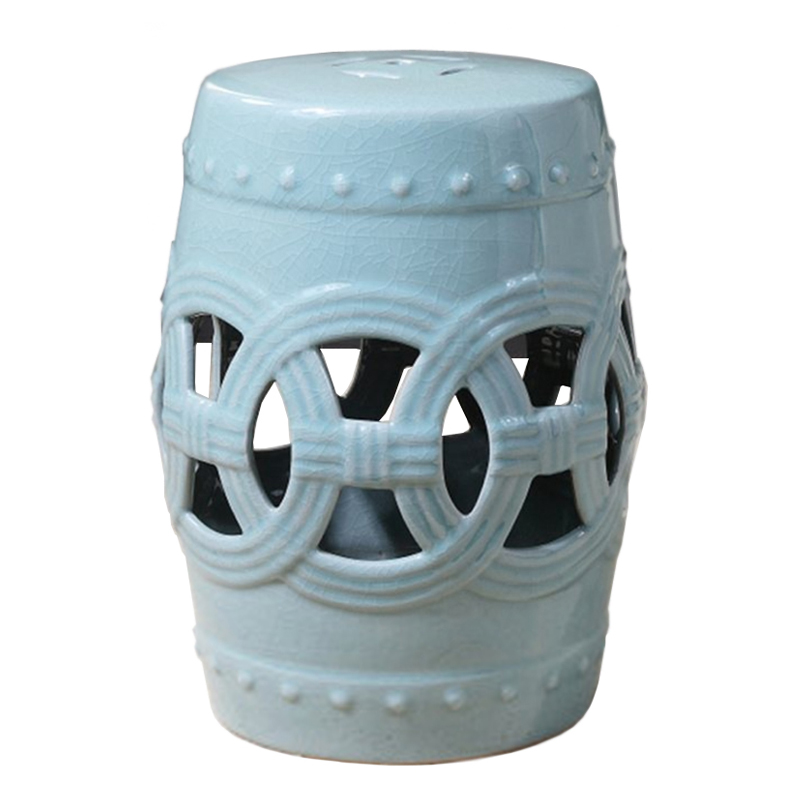 Керамический табурет Ceramic Chair blue Голубой Керамический табурет Ceramic Chair blue Голубой в Кирове | Loft Concept