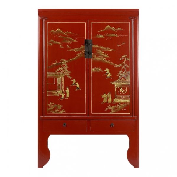 Шкаф Chinese Deep Red Красный Шкаф Chinese Deep Red Красный в Кирове | Loft Concept