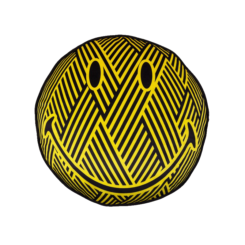 Подушка Zig-Zag Cushion Smiley Желтый Черный Подушка Zig-Zag Cushion Smiley Желтый Черный в Кирове | Loft Concept