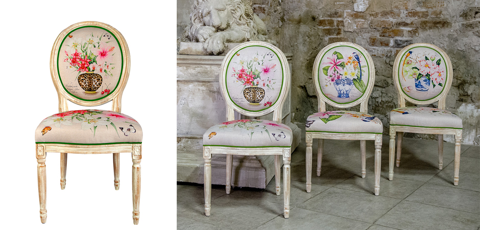 Стул Lilies and Hibiscus Stool Стул Lilies and Hibiscus Stool - Loft-Concept в Кирове