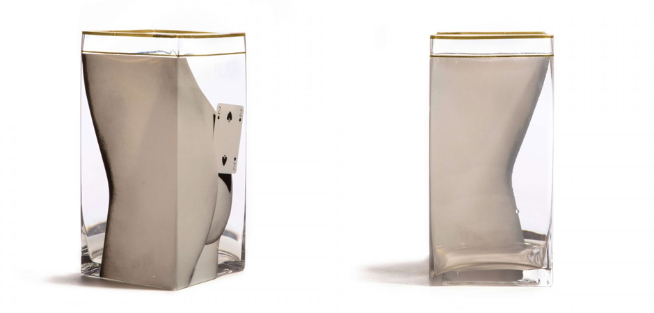 Ваза Glass vase big Two of Spades Ваза Glass vase big Two of Spades - Loft-Concept в Кирове