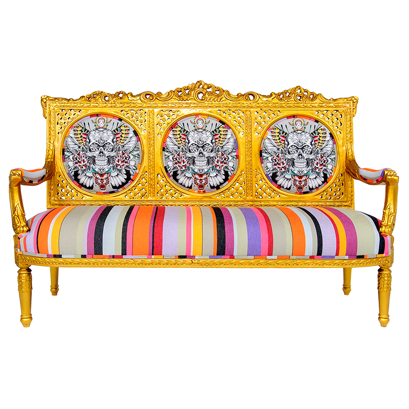 Диван Fusion Jacquard антикварный Мульти Золотой Диван Fusion Jacquard антикварный Мульти Золотой в Кирове | Loft Concept