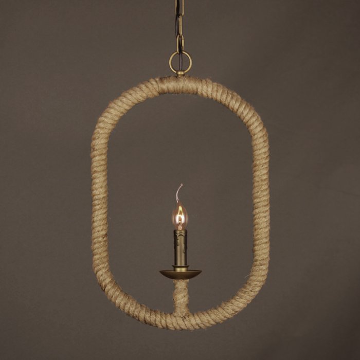 Подвесной светильник Oval Loft Rope Light Подвесной светильник Oval Loft Rope Light в Кирове | Loft Concept