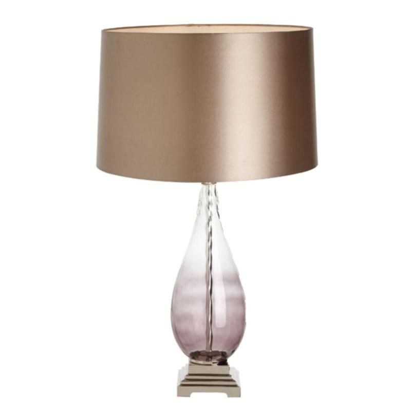 Настольная лампа Evonne Table Lamp Золотой Прозрачный фиолетовый Настольная лампа Evonne Table Lamp Золотой Прозрачный фиолетовый в Кирове | Loft Concept