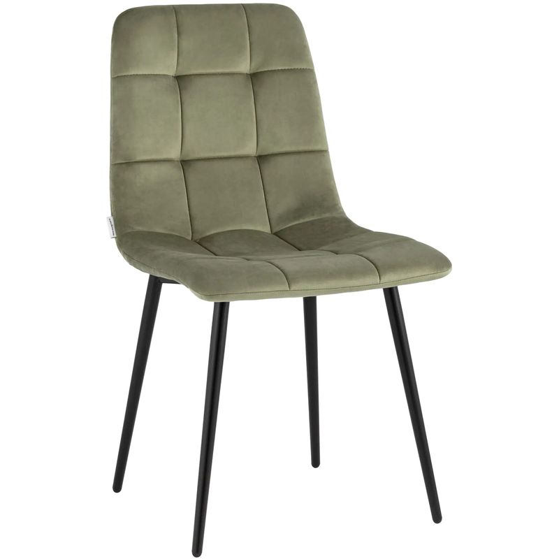 Стул NANCY Chair Пыльно-Оливковый Велюр Оливковый Черный Стул NANCY Chair Пыльно-Оливковый Велюр Оливковый Черный в Кирове | Loft Concept