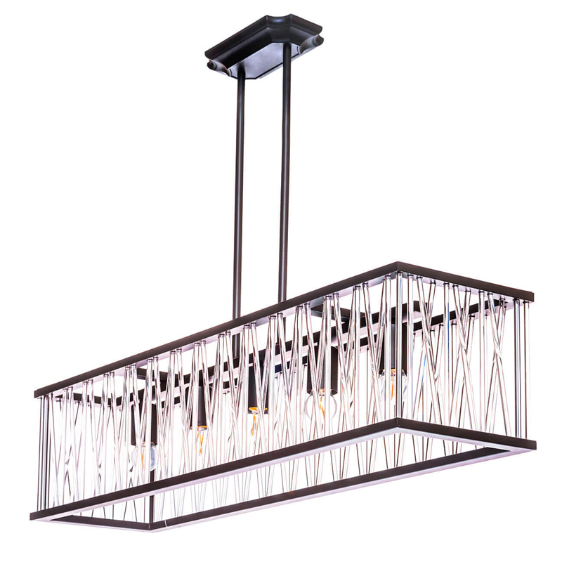 Люстра Lamp Inside The Frame Rectangle Черный Люстра Lamp Inside The Frame Rectangle Черный в Кирове | Loft Concept