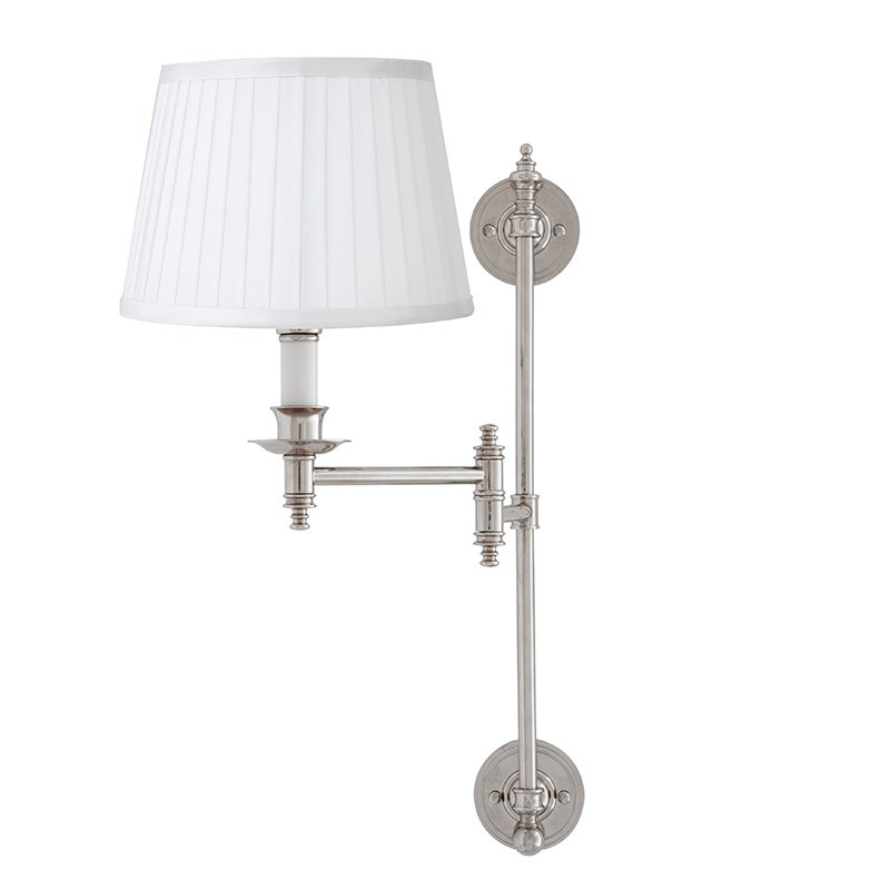 Бра Wall Lamp Indigo Nickel Никель Белый Бра Wall Lamp Indigo Nickel Никель Белый в Кирове | Loft Concept