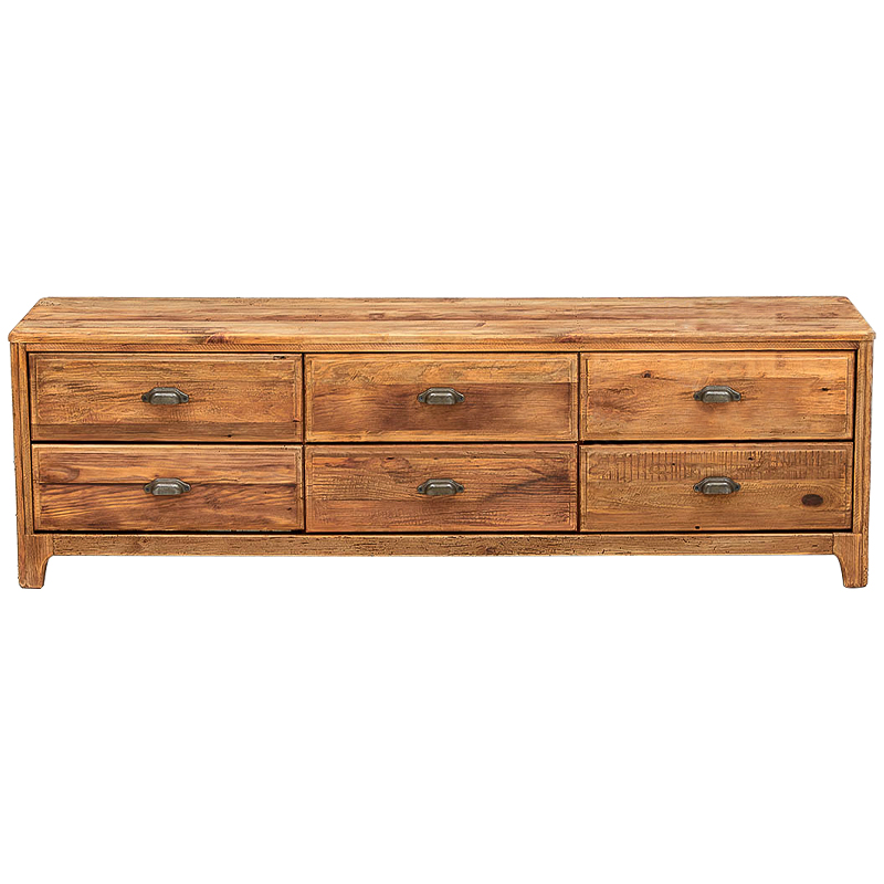 TV-тумба в стиле лофт из массива сосны Pauley Loft TV Stand Древесина Металлик винтаж TV-тумба в стиле лофт из массива сосны Pauley Loft TV Stand Древесина Металлик винтаж в Кирове | Loft Concept