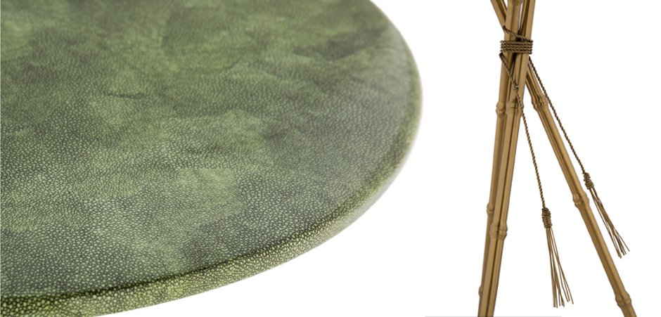 Green Stingray Skin Side Tables Green Stingray Skin Side Tables - Loft-Concept в Кирове