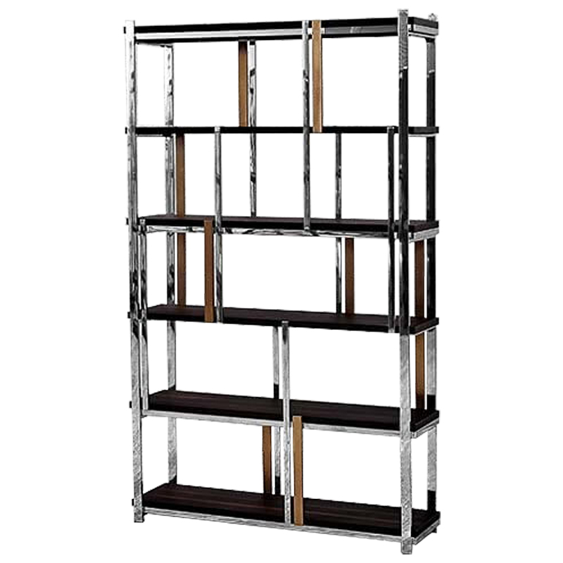 Стеллаж Batista Rack Коричневый Хром Бронза Стеллаж Batista Rack Коричневый Хром Бронза в Кирове | Loft Concept