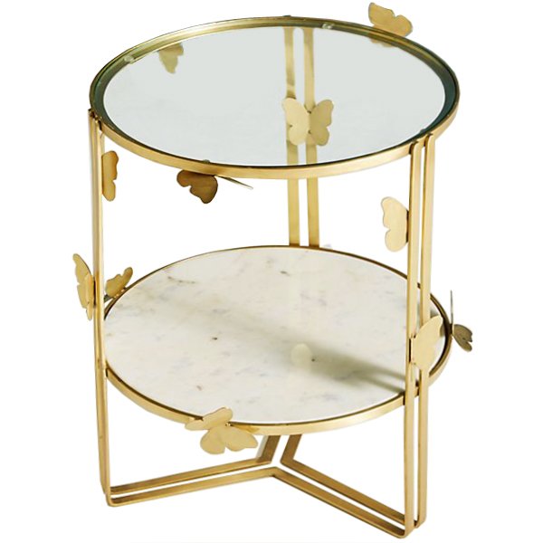 Приставной столик Butterflies Mariposa Side Table Золотой Приставной столик Butterflies Mariposa Side Table Золотой в Кирове | Loft Concept