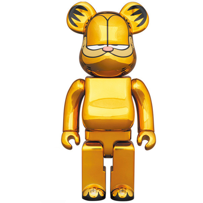 Статуэтка Bearbrick Garfield Глянцевое золото Статуэтка Bearbrick Garfield Глянцевое золото в Кирове | Loft Concept