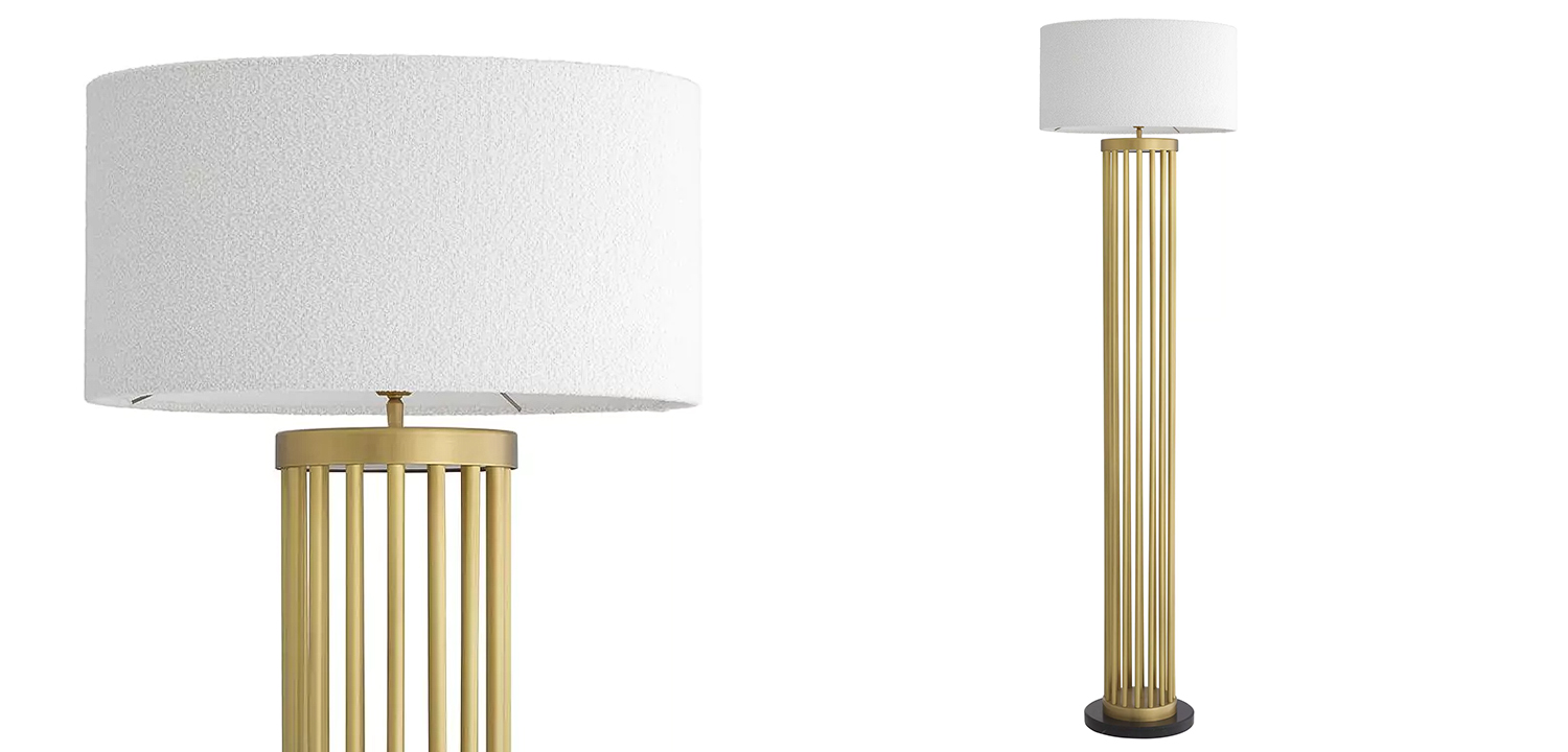 Торшер Eichholtz Floor Lamp Condo Brass - фото №1