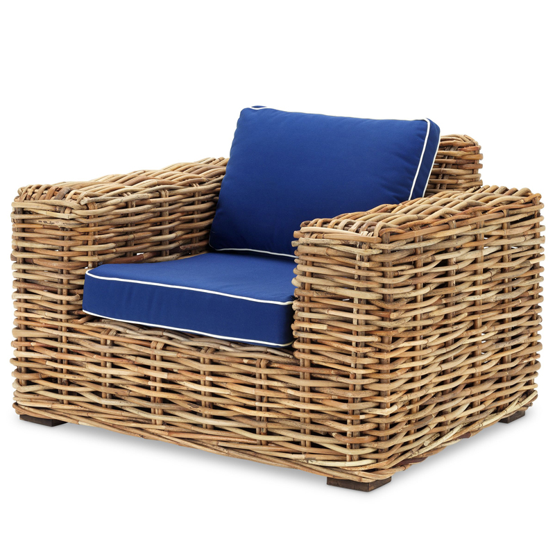 Кресло Eichholtz Chair Foster Древесина Синий Кресло Eichholtz Chair Foster Древесина Синий в Кирове | Loft Concept