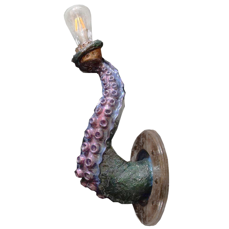 Бра Лиловый Осьминог Wall Lamp Lilac Octopus Лиловый Зеленый Коричневый винтаж Бра Лиловый Осьминог Wall Lamp Lilac Octopus Лиловый Зеленый Коричневый винтаж в Кирове | Loft Concept