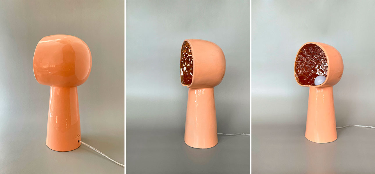 Настольные лампы KENI big (лососёвый) - фото №1