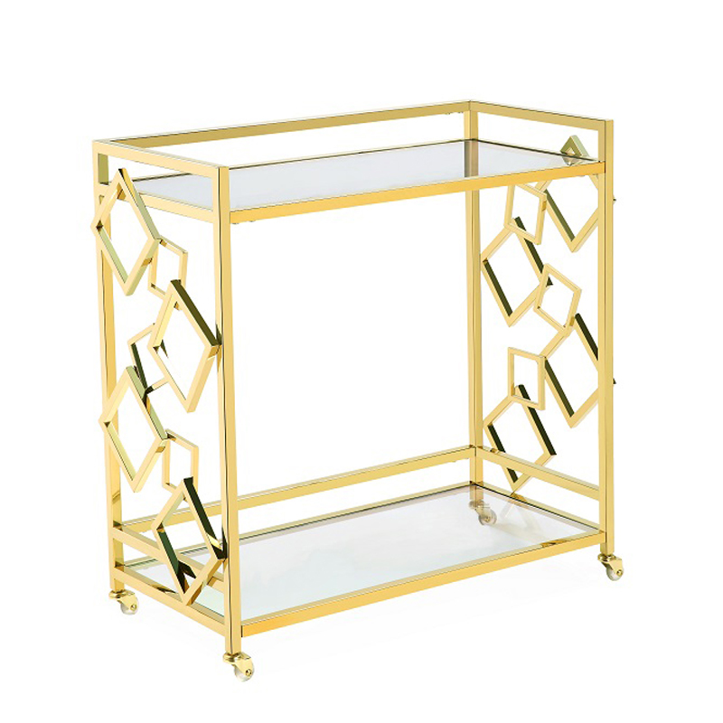 Приставной стол Serving Table gold Глянцевое золото Приставной стол Serving Table gold Глянцевое золото в Кирове | Loft Concept