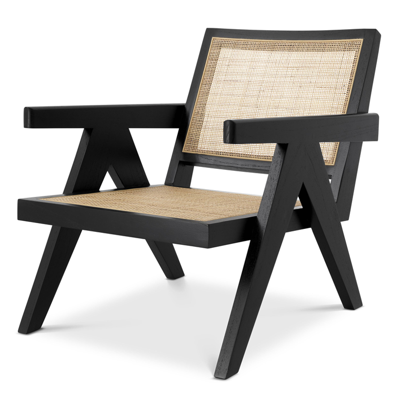 Кресло Eichholtz Chair Aristide black Черный Бежевый Кресло Eichholtz Chair Aristide black Черный Бежевый в Кирове | Loft Concept