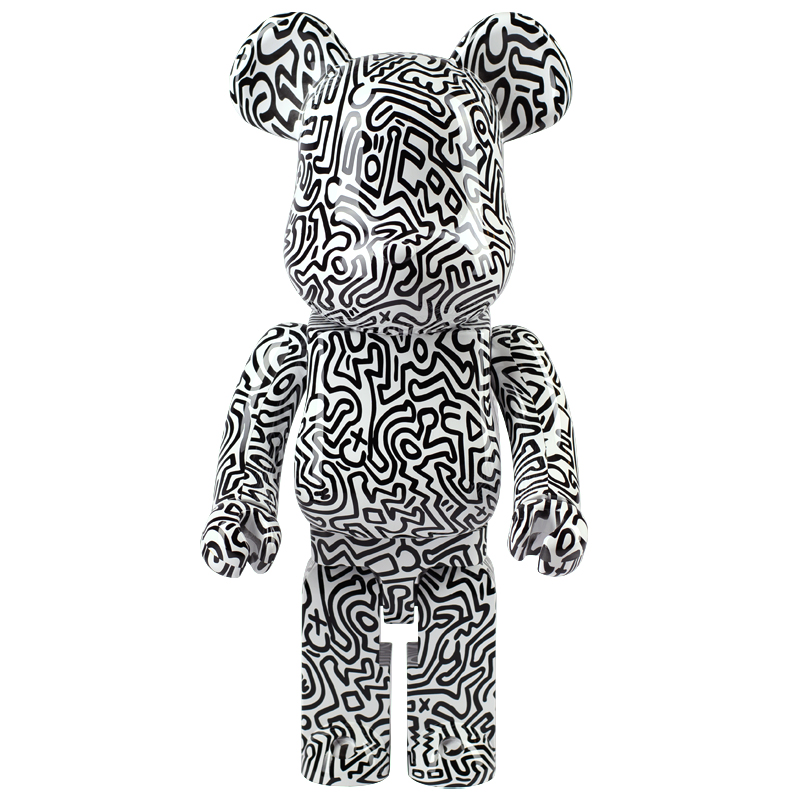 Статуэтка Bearbrick Keith Haring Ver. 4 Черно-белый Статуэтка Bearbrick Keith Haring Ver. 4 Черно-белый в Кирове | Loft Concept