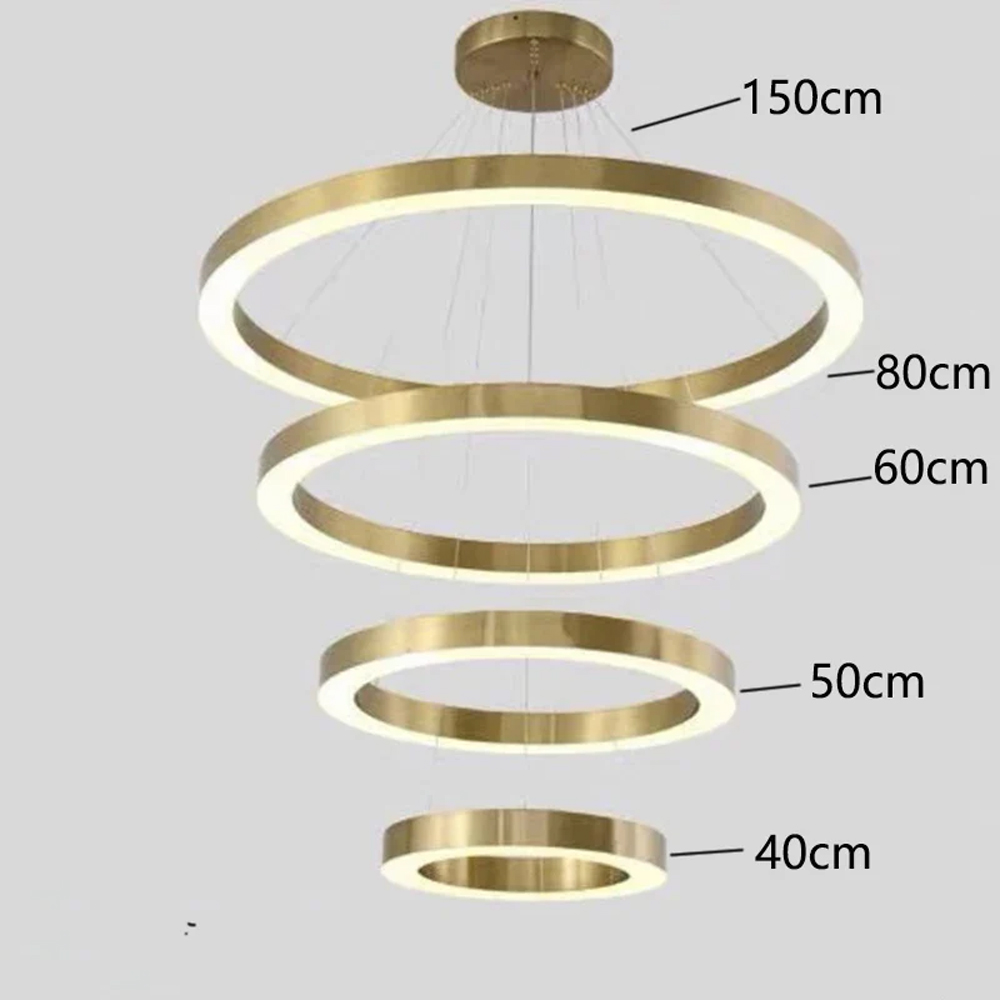 Люстра Light Ring Vertical Латунь в Кирове