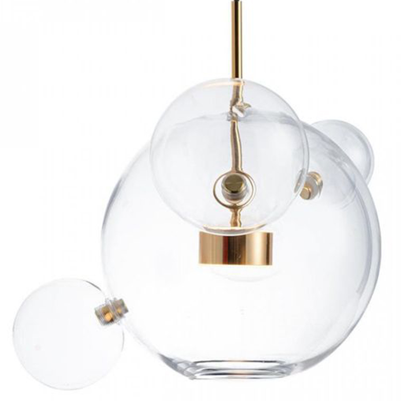 Подвесной Светильник Giopato & Coombes Bollr Pendant 4 BUBBLE LAMP золото Белый Золотой Прозрачное Стекло Подвесной Светильник Giopato & Coombes Bollr Pendant 4 BUBBLE LAMP золото Белый Золотой Прозрачное Стекло в Кирове | Loft Concept