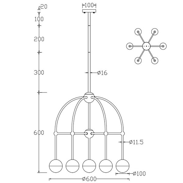 Люстра Heidy Bronze Chandelier 7 Люстра Heidy Bronze Chandelier 7 в Кирове
