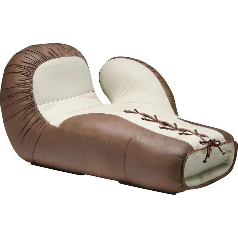 Кушетка Дизайнерская в форме Боксерской Перчатки Vintage De Sede boxing glove sectional sofa II Коричневый Молочный Кушетка Дизайнерская в форме Боксерской Перчатки Vintage De Sede boxing glove sectional sofa II Коричневый Молочный в Кирове | Loft Concept