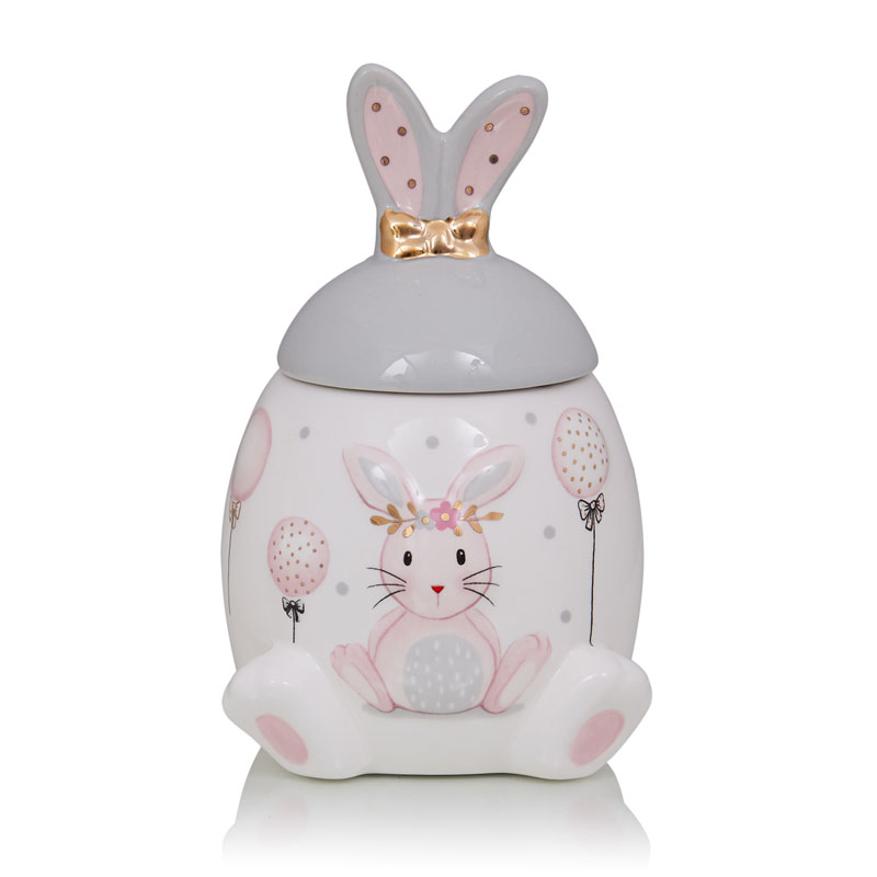 Ваза Kids Vase Bunny I Розовый пастельный Серый Ваза Kids Vase Bunny I Розовый пастельный Серый в Кирове | Loft Concept