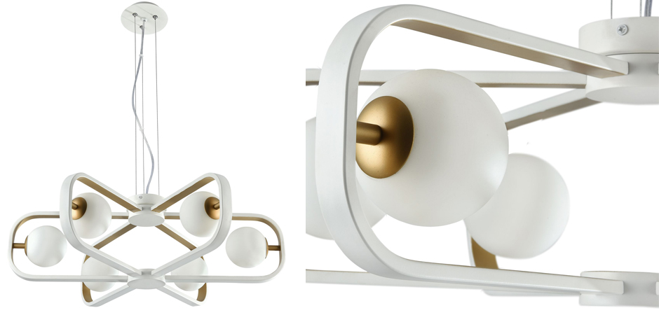 Люстра Michele Ball Chandelier Gold 6 Люстра Michele Ball Chandelier Gold 6 - Loft-Concept в Кирове