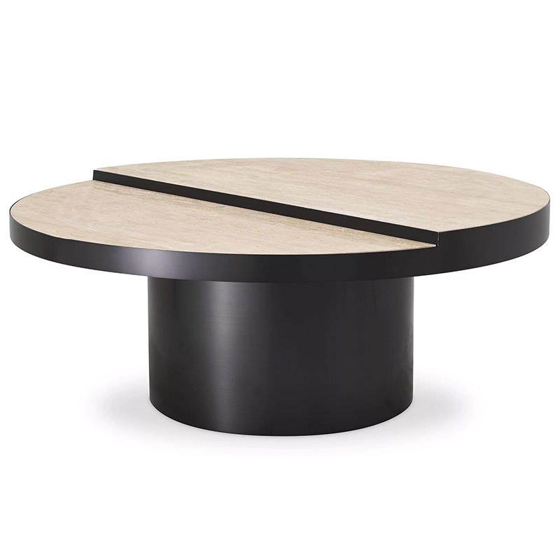 Кофейный стол Eichholtz Coffee Table Excelsior Песочный Черный в Кирове | Loft Concept 
